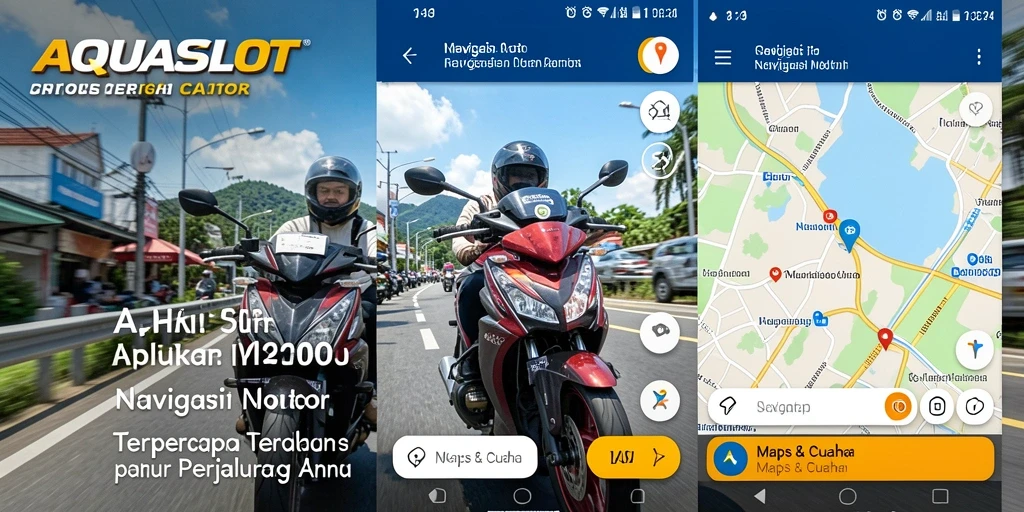 Tampilan antarmuka AQUASLOT dengan fitur Navigasi Motor yang intuitif.