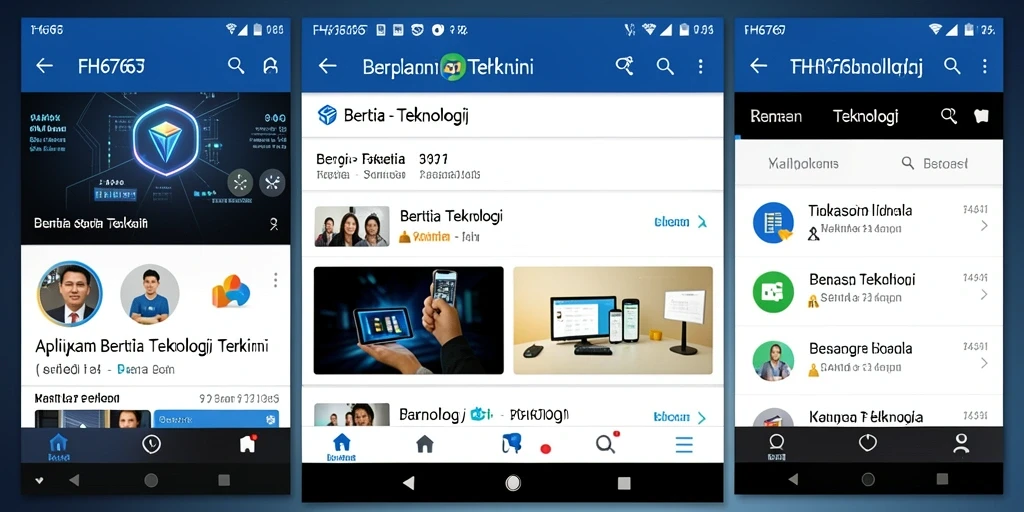 Antarmuka aplikasi FH6767 yang modern dan intuitif.