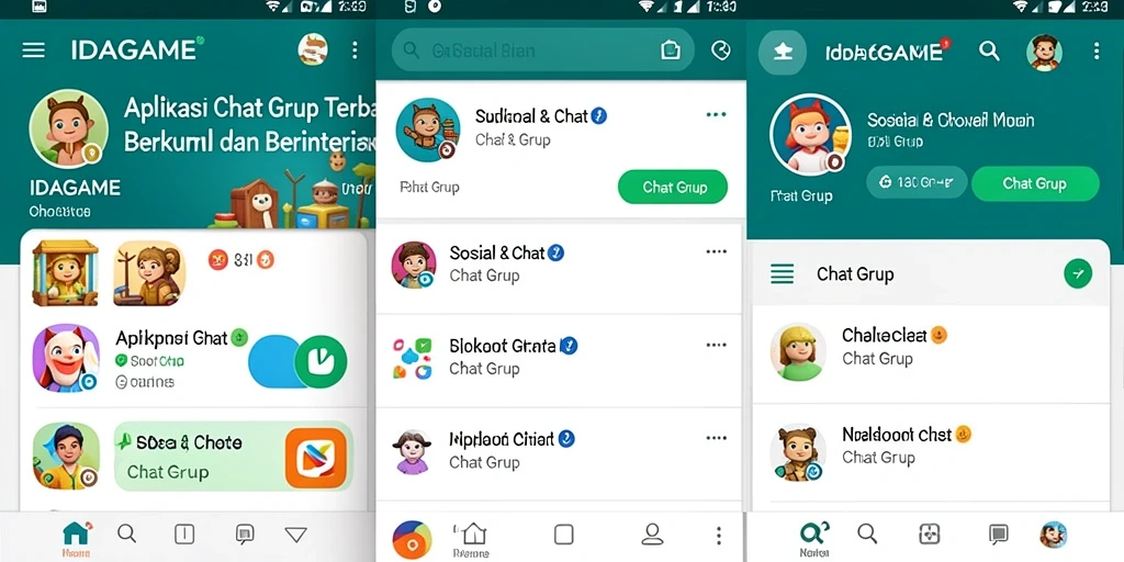 Tampilan antarmuka IDAGAME yang menarik dan user-friendly.