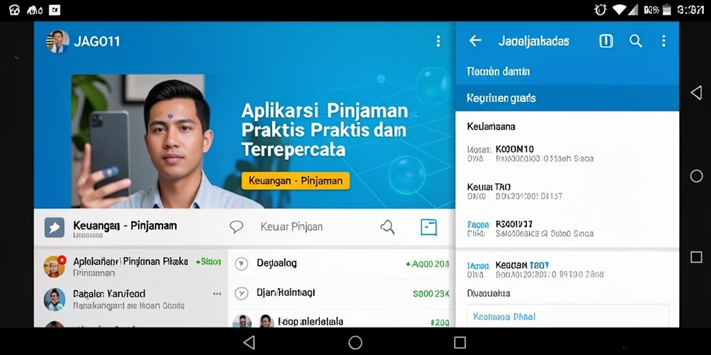 Antarmuka aplikasi JAGO11 yang user-friendly untuk pengajuan Pinjaman.