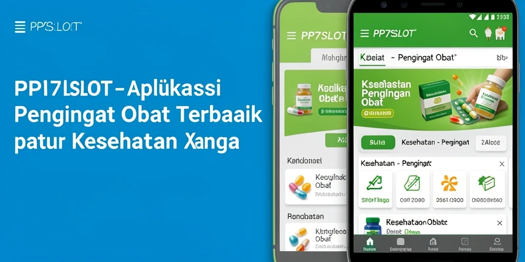 Tampilan antarmuka aplikasi PP7SLOT untuk pengingat obat.