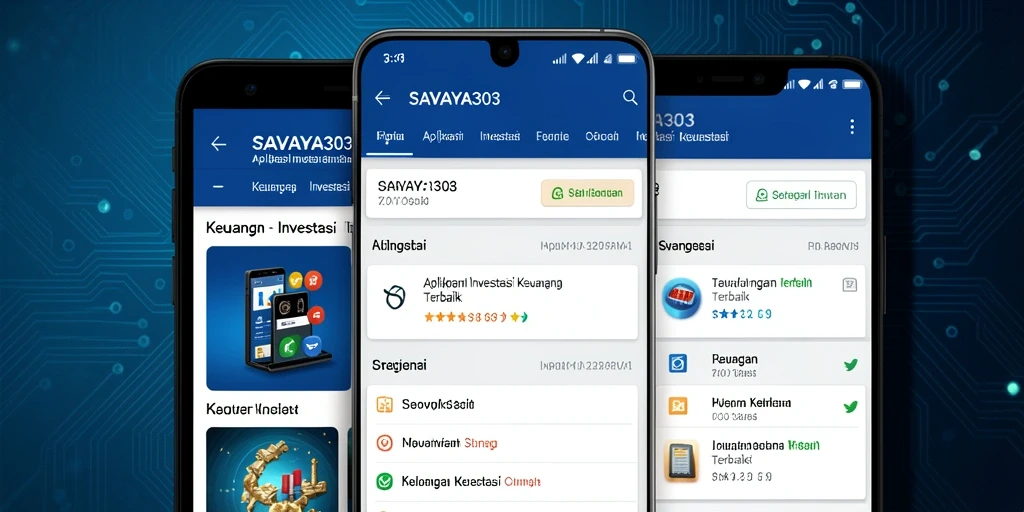 Antarmuka pengguna SAVAYA303 yang sederhana dan informatif.
